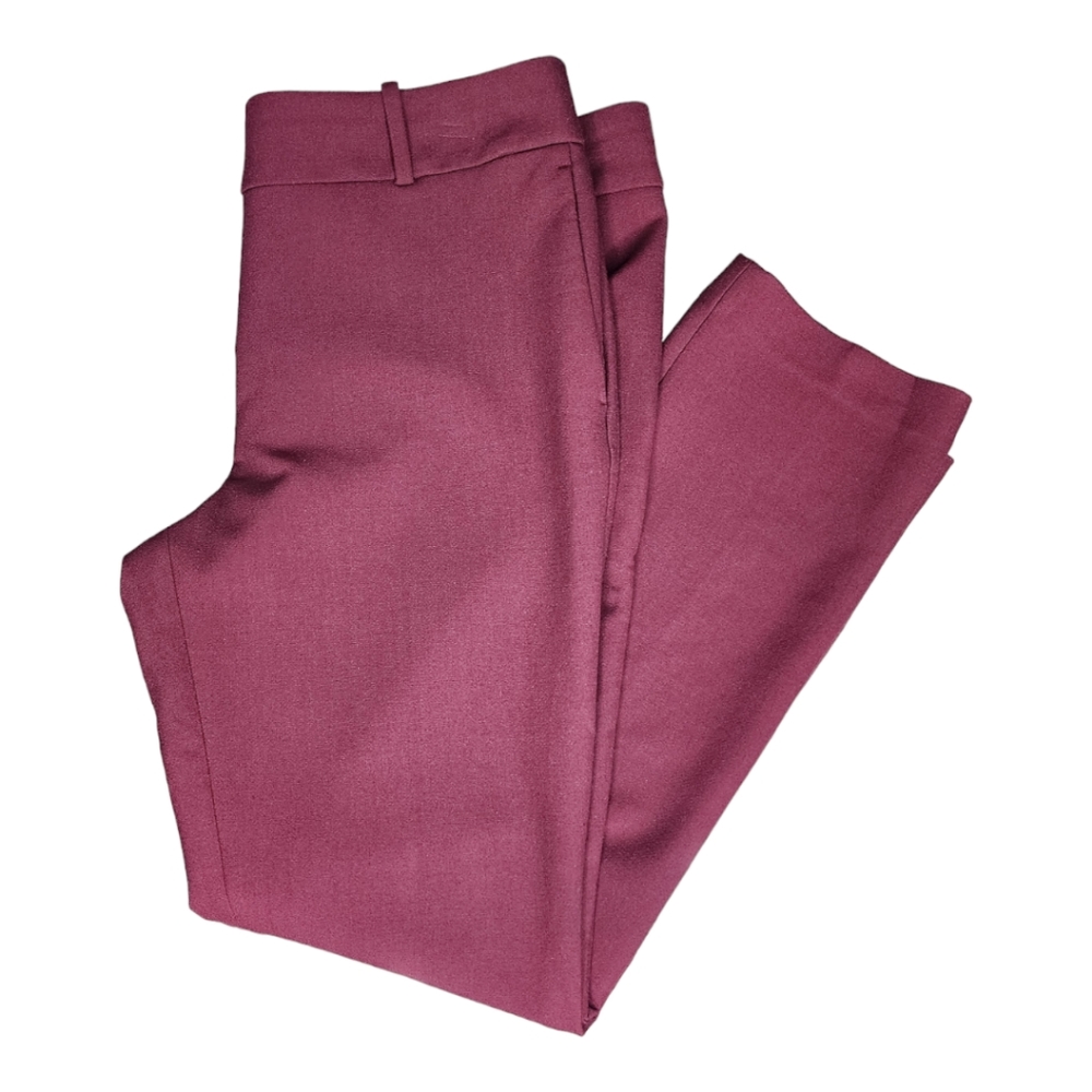 Ann Taylor Devin Fit Straight Leg Marron Pant